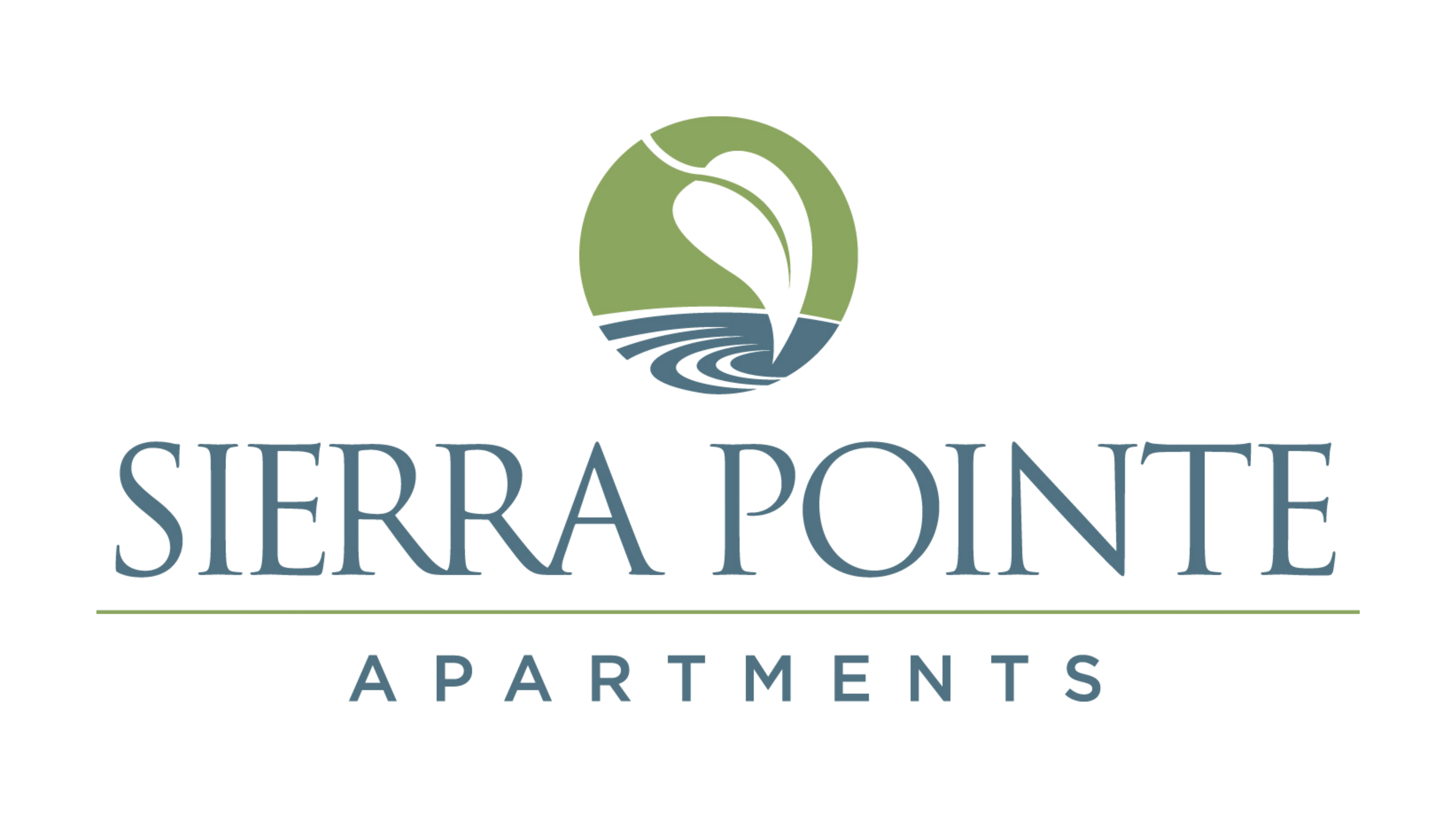 The image is a logo of Sierra Pointe Apartments.